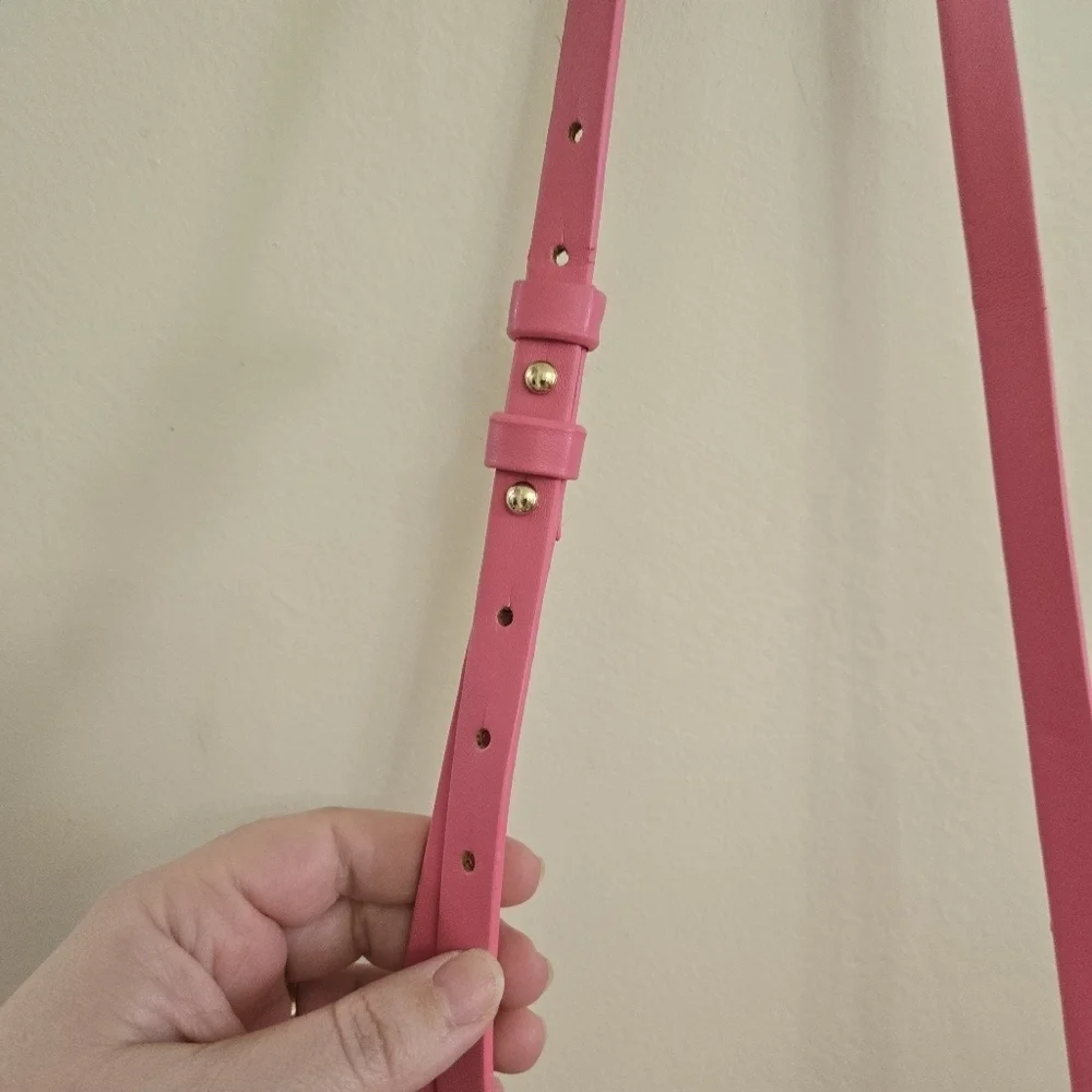 Anthropologie Remi Reid Pink Convertible Crossbody Top Handle and Belt Bag - Picture 8 of 10